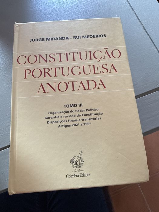 Constituicao portuguesa anotada - Tomo III