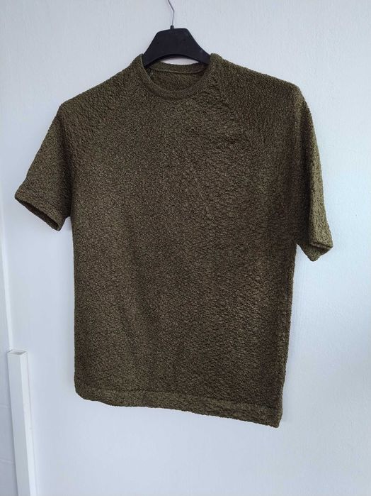 Camisola verde elegante e original, com brilho - Tamanho L