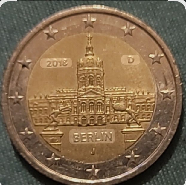 Moeda 2€, Alemanha 2018