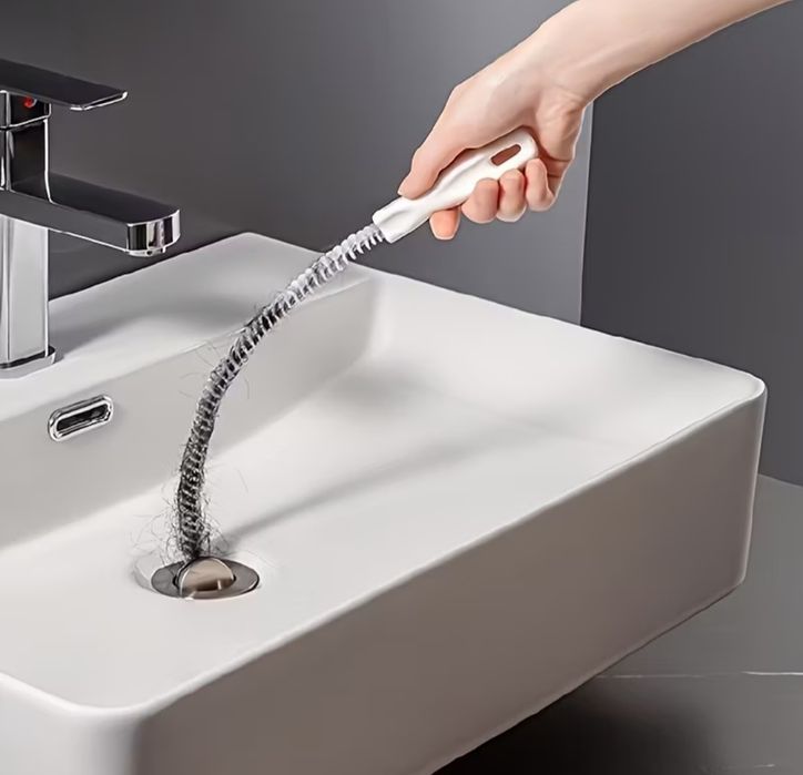 Removedor manual flexível para limpar canos e ralos