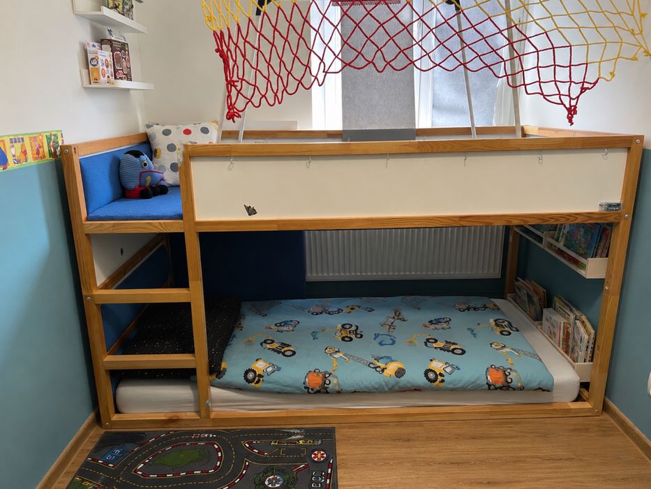 Łóżko pietrowe ikea kura dzieciece
