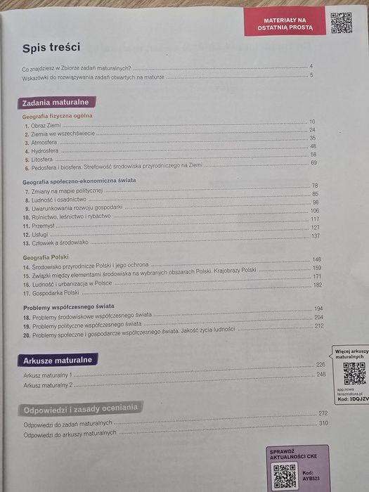 Vademecum Teraz nowa matura geografia