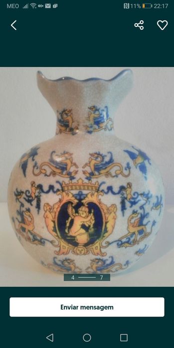 Vaso pintado à mão