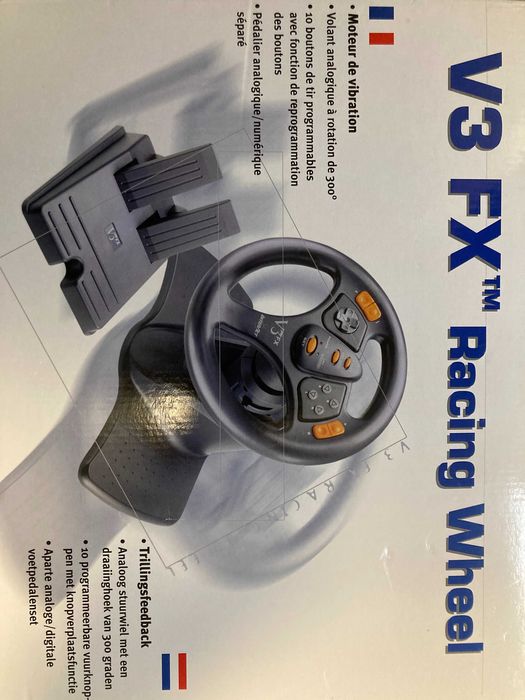 Interact V3FX Racing Wheel dreamcast volante e pedais