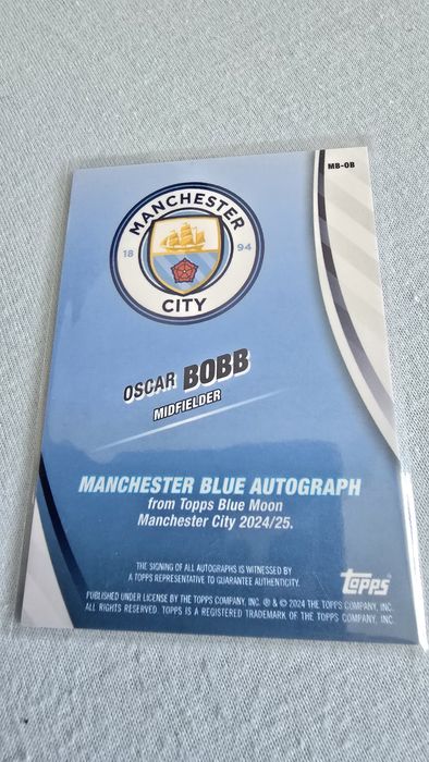 Karta topps autograf Bobb
