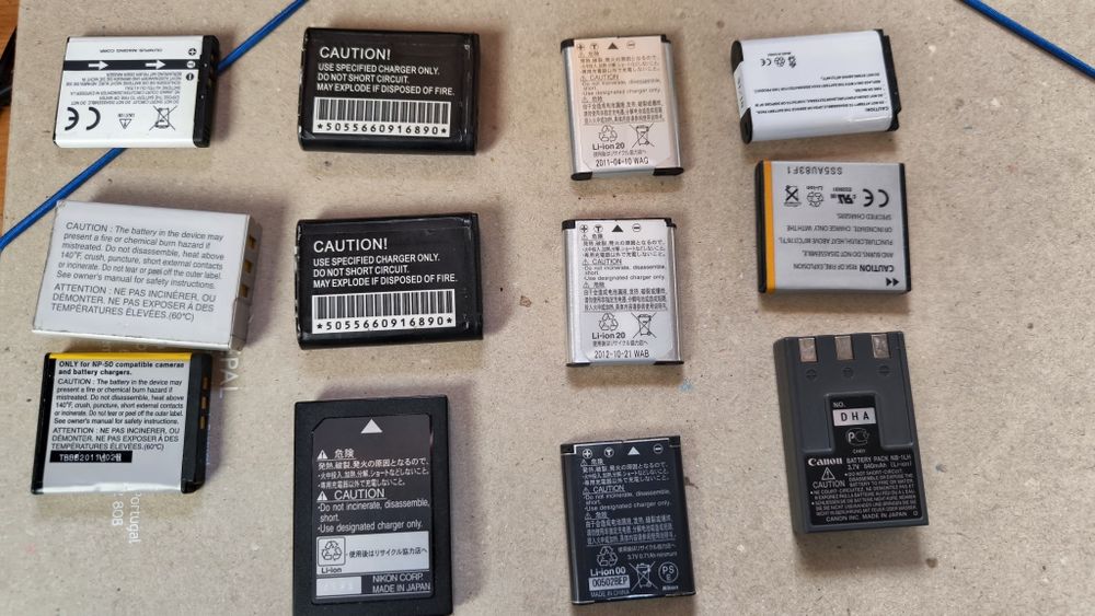 Baterias máquina fotográfica Nikon Canon Sony Samsung Olympus Fujifilm