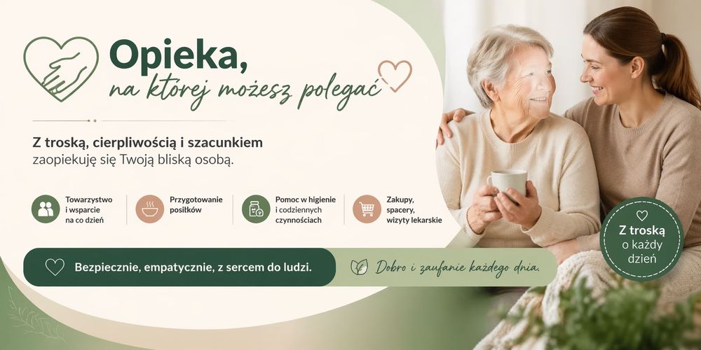 opieka/pomoc nad seniorem/osobą chorą, teren aglomeracji śląskiej, dojazd. Aktywny od 8 lat wolontariusz w domowym Hospicjum