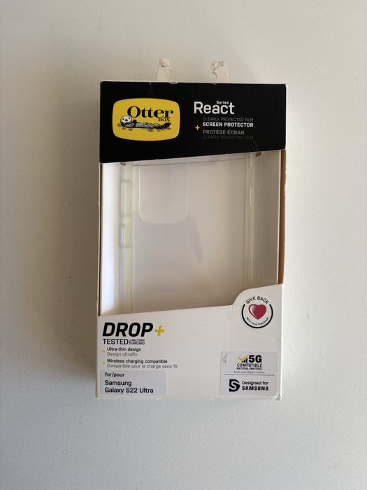 Capa + Película de Vidro Otterbox React Samsung Galaxy S22 Ultra