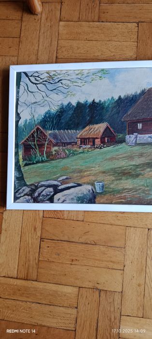 Obraz olejny na płótnie pejzaż górski Beskidy