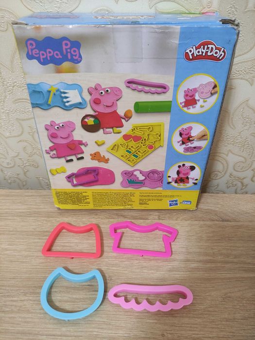 Play doh Свинка Пеппа формочки для ліплення Peppa pig плей до