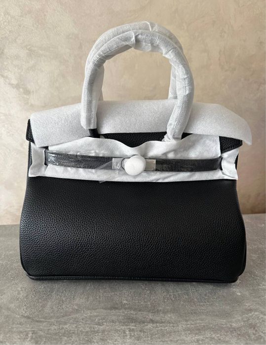 Жіноча Шкіряна  в стиле hermes birkin 30см.Epme
