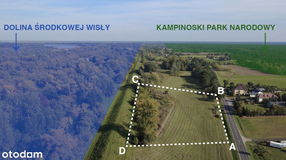 PRZEPIĘKNA działka krajobrazowa; WZ bezterminowa; 35 min od Warszawy - Widok 2
