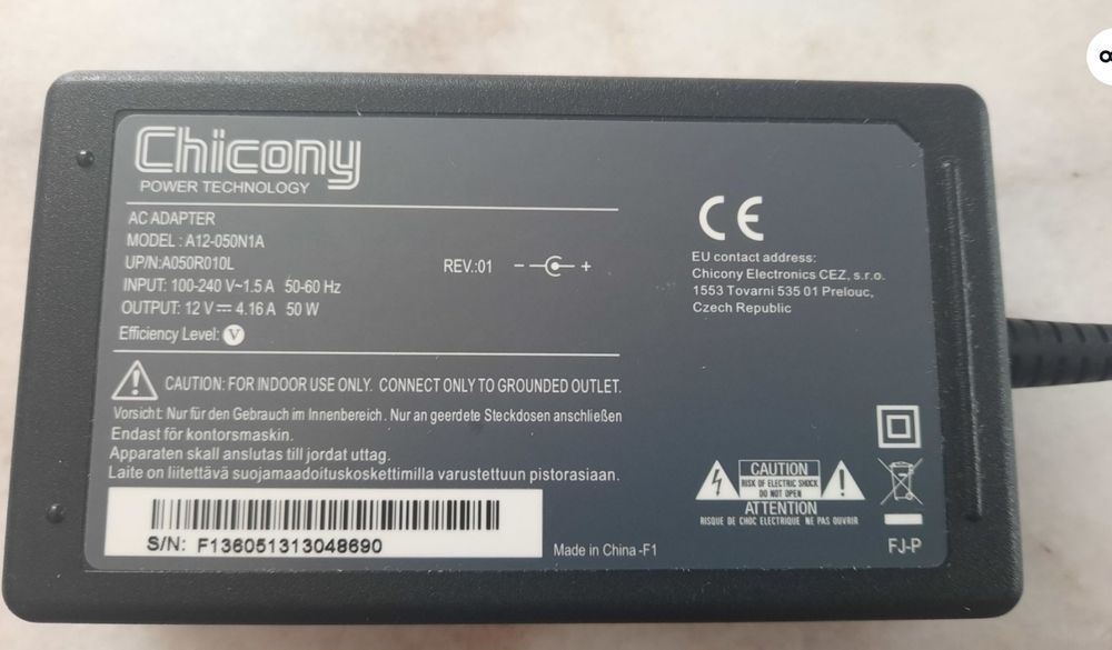 Zasilacz chicony 12v