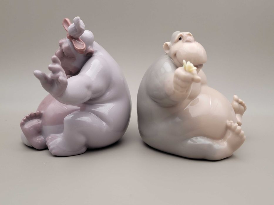 Статуэтки " Гориллы "Nao Lladro . Испания 10.5 см