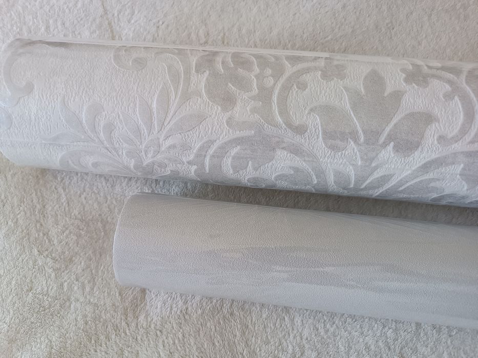 Zestaw 2 szarych tapet Jette i Pablo