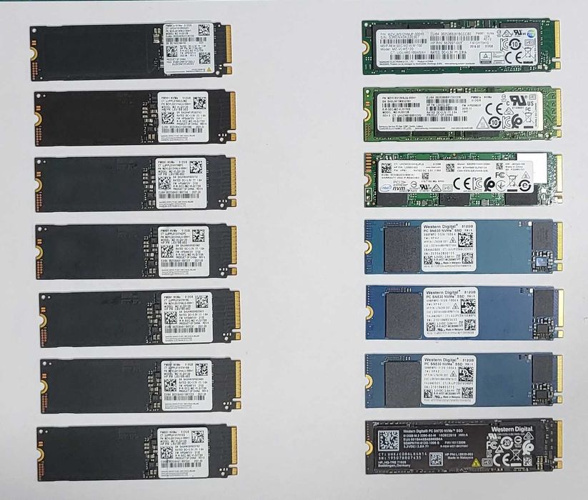 Discos M.2 NVMe PCIe Gen3.0 x4 512GB - Uni/Lote