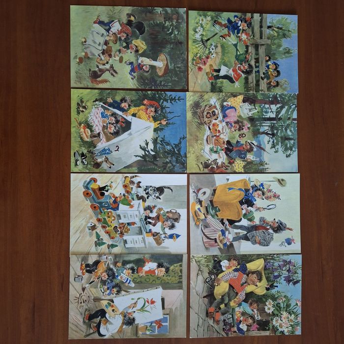 Открытки Ежики ГДР НОВЫЕ!