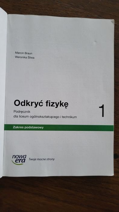 Odkryć fizykę 1 podręcznik