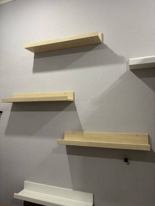 Conjunto de 5 prateleiras de parede