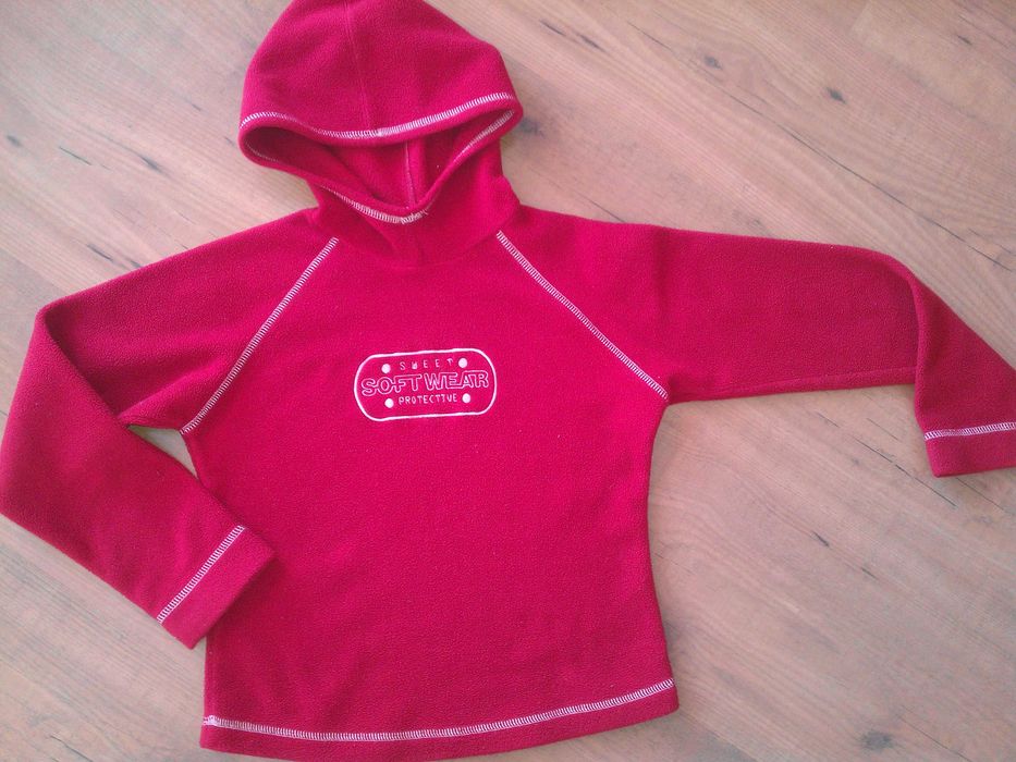 Bluza kangurka z polaru, r. 128-134, 7-9 lat