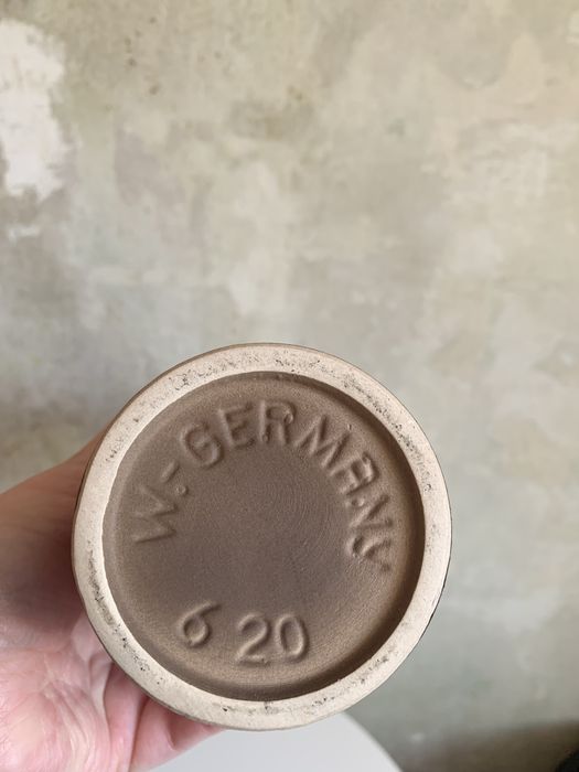 Ваза червона керамічна німецька, глечик керамічний