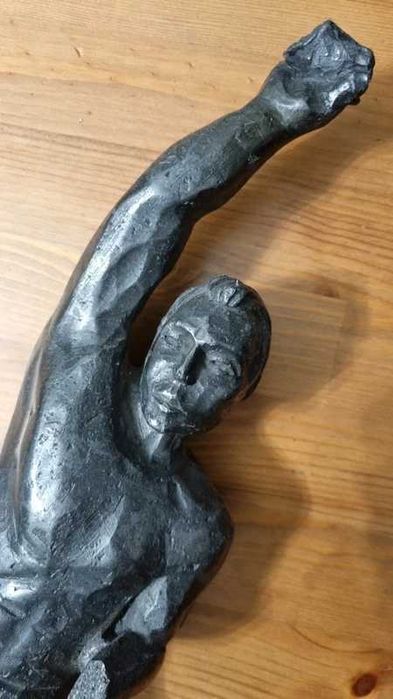 Rzeźba z terenów śląskich, węgiel kamienny, PRL