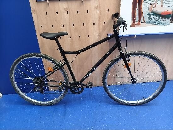 BICICLETA DE TREKKING RIVERSIDE 100 PRETO