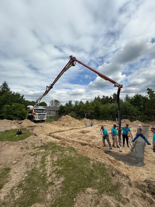 Beton Mokry, beton półsuchy, stabilizacja,  pompa - Betoniarnia.