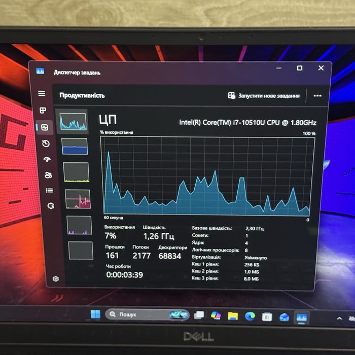 Ігровий ноутбук Dell Vostro i7 10510, Nvidia MX250 2Gb