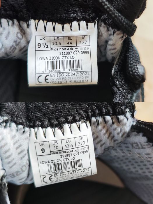 Ботинки (43…44) LOWA Zicon GTX LO TF Black
Код: 311887C29/0999 | 019