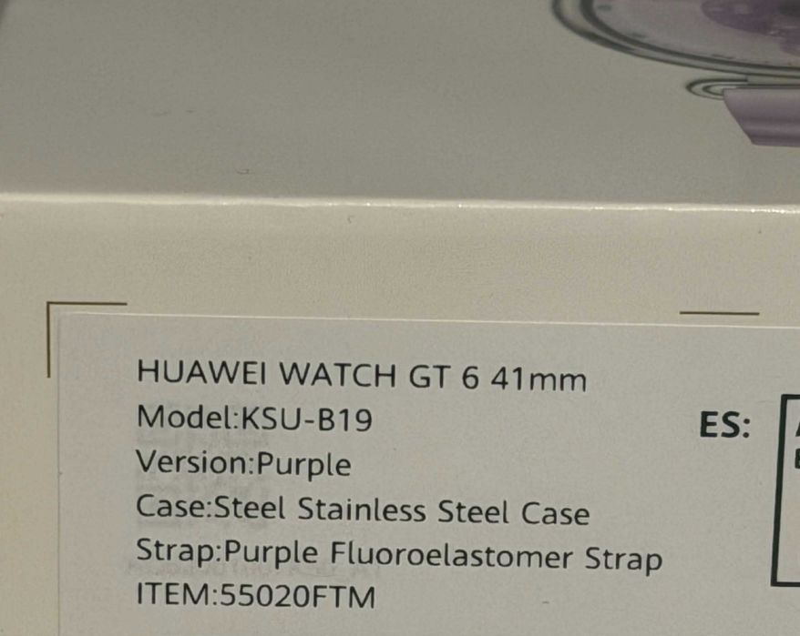 Zegarek HUAWEI Watch GT 6 41mm Fioletowy/GW 24msc/Komis Krzysiek
