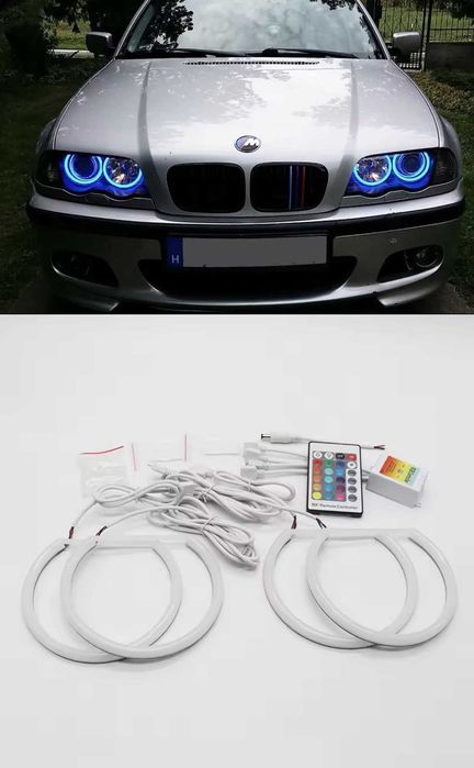 Ангельські очі RGB LED BMW E46, E39, E38, E36 Галоген,Ксенон