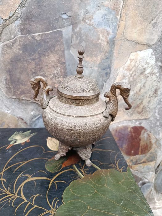 Perfumador Bronze Persa Séc XVIII 23 cm