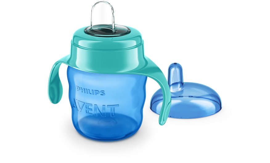 Philips Avent Чашка-непроливайка Рожева + пустушки 6-12