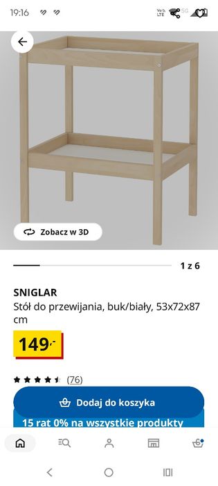 Przewijak wolnostojący Ikea