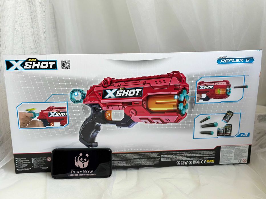 Детский Набор бластеров X-Shot Reflex Double детское оружие*