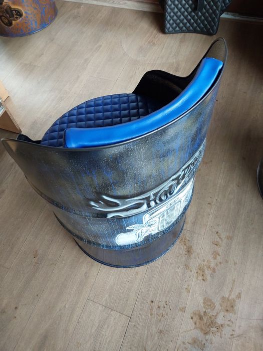 Beczka fotel prezent 200L ręczne malowanie custom classic car hot rod