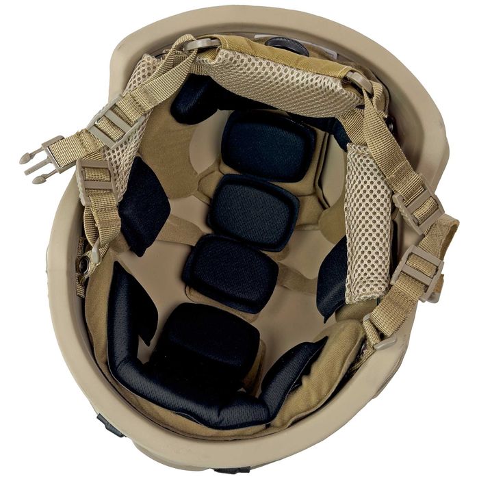 Комплект: шолом з кавером та навушник. + підсумок противаги + ліхтарик