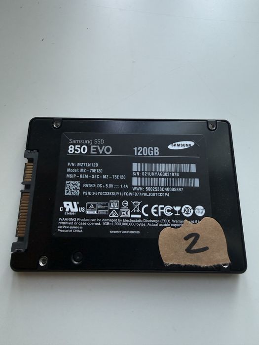 SSD Samsung 850 Evo 120 Gb #2