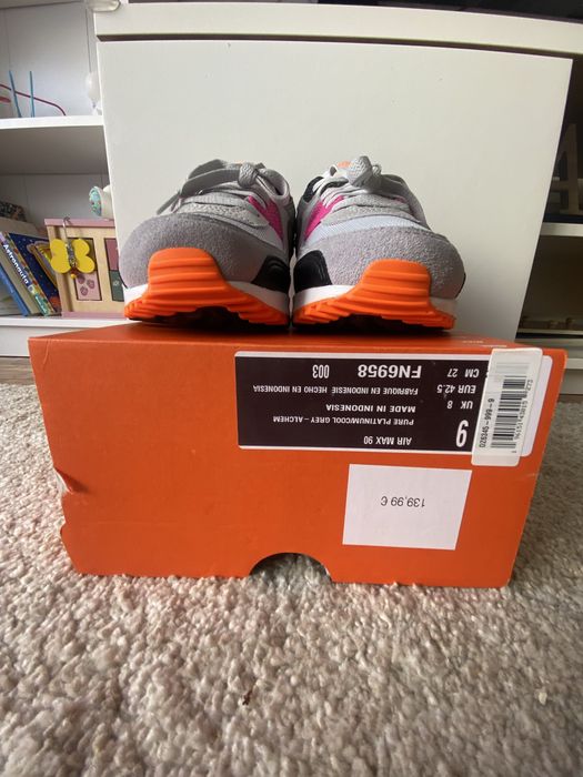 Nike Air Max 90 pure platinium/cool grey alchem 100% genuine