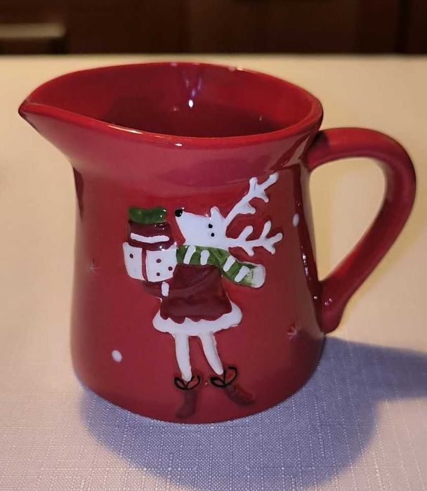 Ceramiczny świąteczny mlecznik eloy christmas