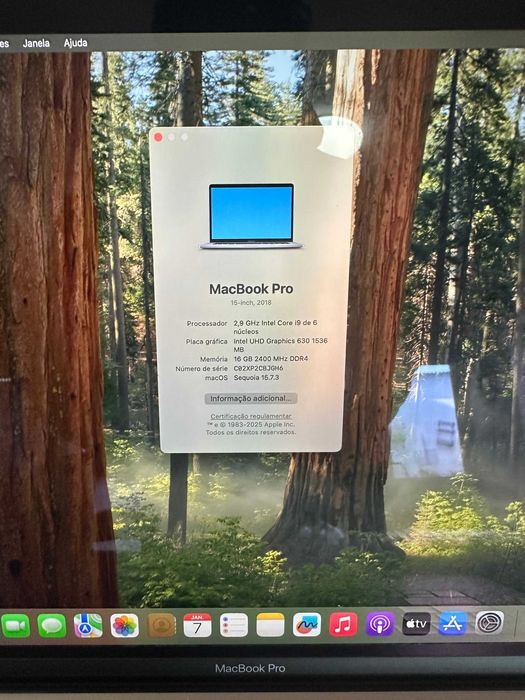 Macbook Pro 15,4'' 2018