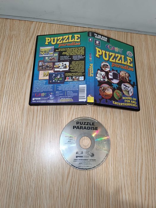 Puzzle Paradise PC CD-Rom Vintage Gaming Bom estado;