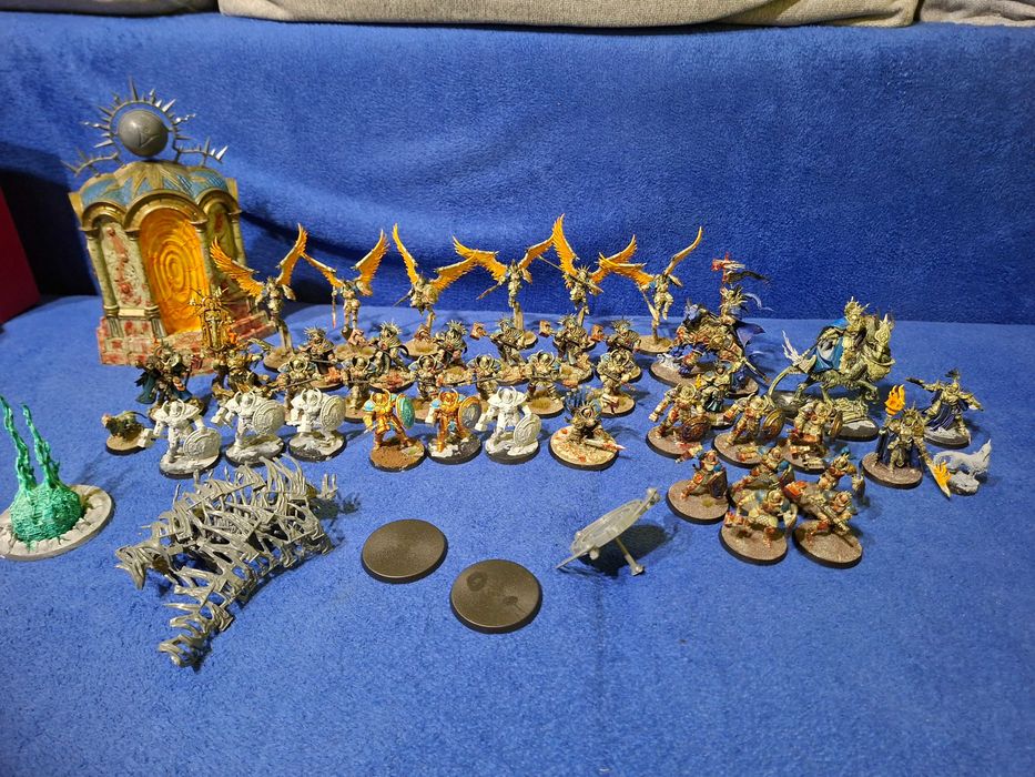 Warhammer Age of Sigmar Cała armia Stormcast eternals klimatycznie pomalowana