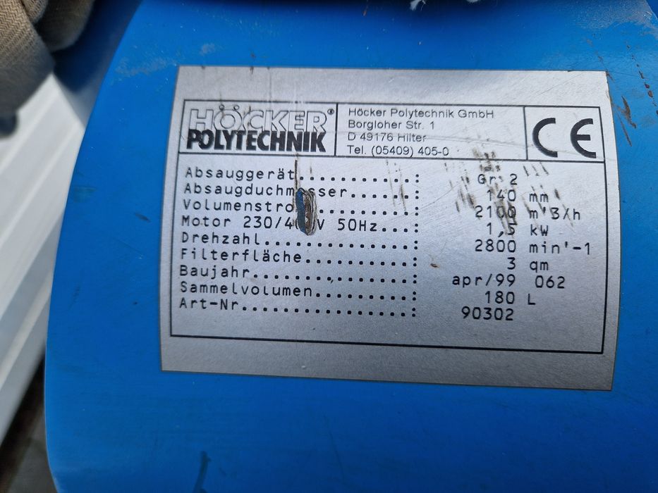 Odciąg do trocin hocker polytechnik