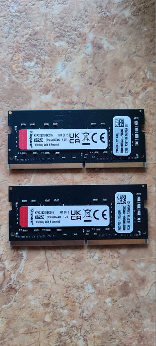 Kingston FURY 16 GB (2x8) SO-DIMM DDR4 3200 MHz Impact для ноутбуков
