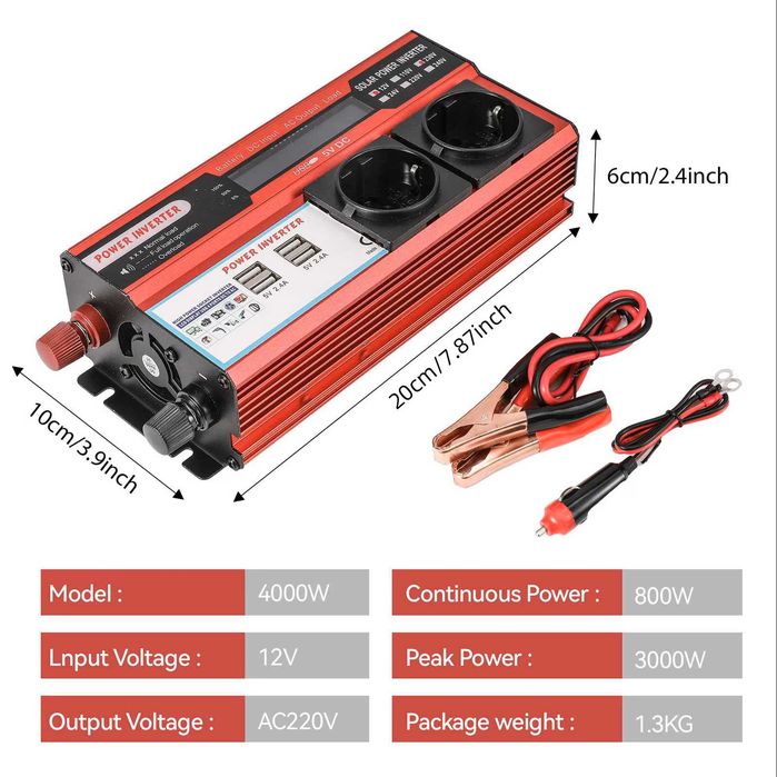Kit de energia solar - Fotovoltaico - 2 x Painéis + Bateria + Controlador + Inversor
