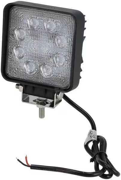 Lampa robocza LED, kwadratowa 107x52x136 mm światło skupione, Kramp