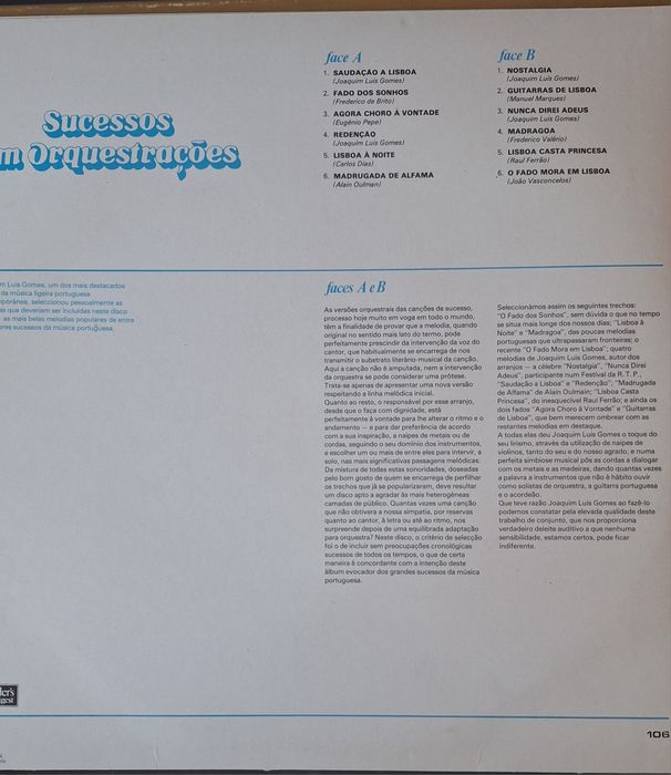 Disco vinil Sucessos em Orquestrações Readers Digest