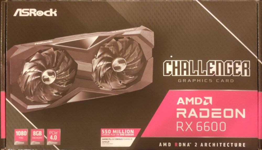 ASRock RX 6600 Challanger D 8GB Vram GDDR6